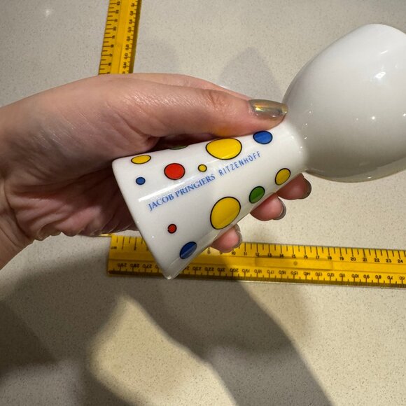 VINTAGE 90s Clown egg cup vintage kitsch Ceramic Ritzenhoff Jacob Pringi… - Picture 5 of 7